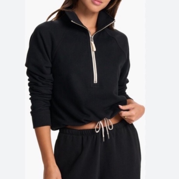 Vuori Sedona Half Zip Medium Black - Picture 2 of 6